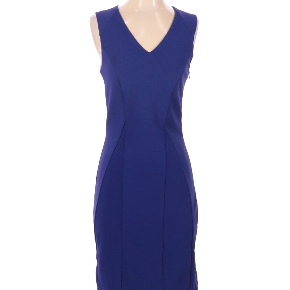 Sis Sis Women’s V Neck Blue Dress